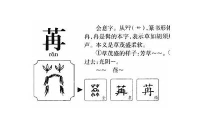 苒字取名寓意