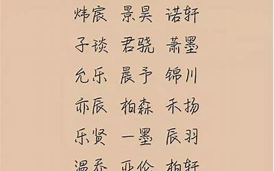 适合做名字的字