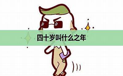 四十岁叫什么之年