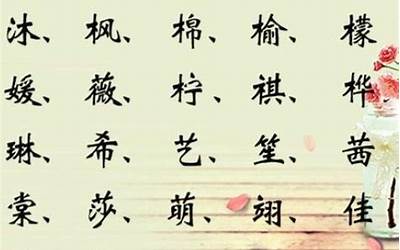 木名字(带木字寓意好的名字)