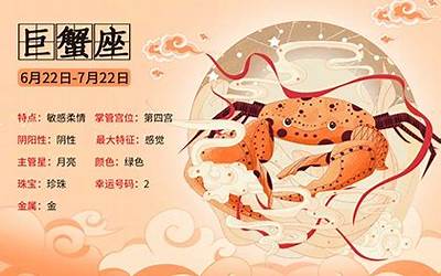 7月7号什么星座(这天出生的人是巨蟹座)