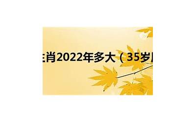 34岁属什么(34岁属什么生肖2022年多大)