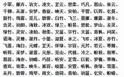 起名用字(100个取名字好听的字)