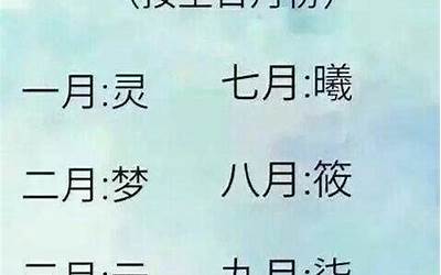 好听的星座名字(看看你叫什么)