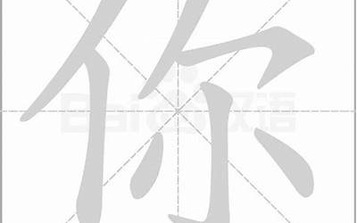 你字几画(你的笔顺怎么写)