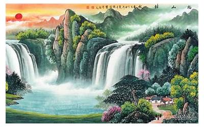 风水最好的山水画(诠释客厅挂什么风水画好)