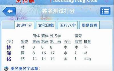 智能起名(姓名测试名字打分)