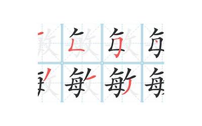 敏字几画(敏字的笔画顺序)