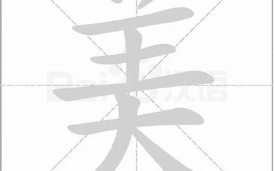 美多少笔画(美字怎样写好看)