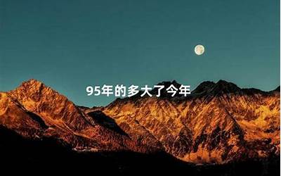 95年的多大了(95年今年多大了)