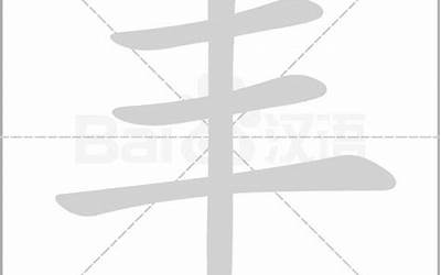 丰字部首是什么(丰的偏旁部首)