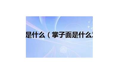 掌掌眼是什么意思(2022什么掌掌眼是为什么这样了解)