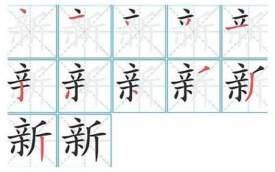 新几画(新字笔顺、笔画、有几画)