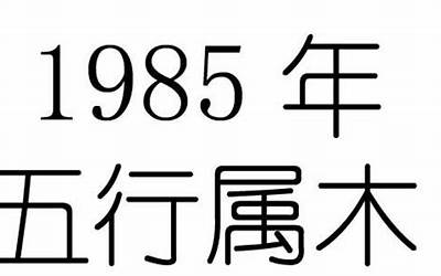 1985是什么命(1985年出生是什么命的简单介绍)